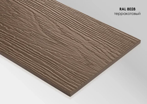 Сайдинг-панель FIBRA PLANK - 3000*200*8 RAL 8028