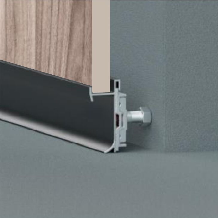 Напольный плинтус 10,8 мм для стеновых панелей UltraWall, код профиля 91111